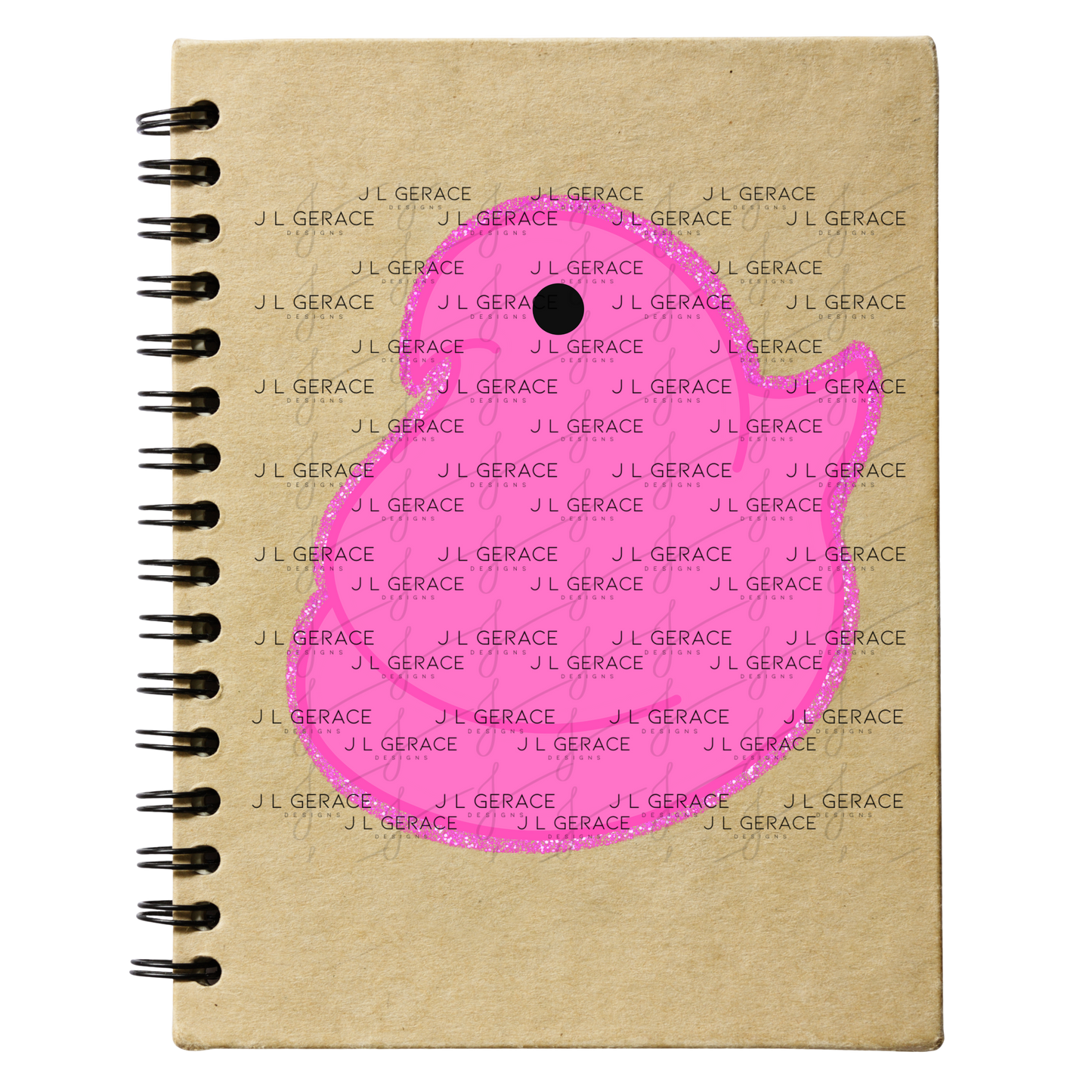 Pink Glitter Easter Peep Chick Clipart Sublimation PNG