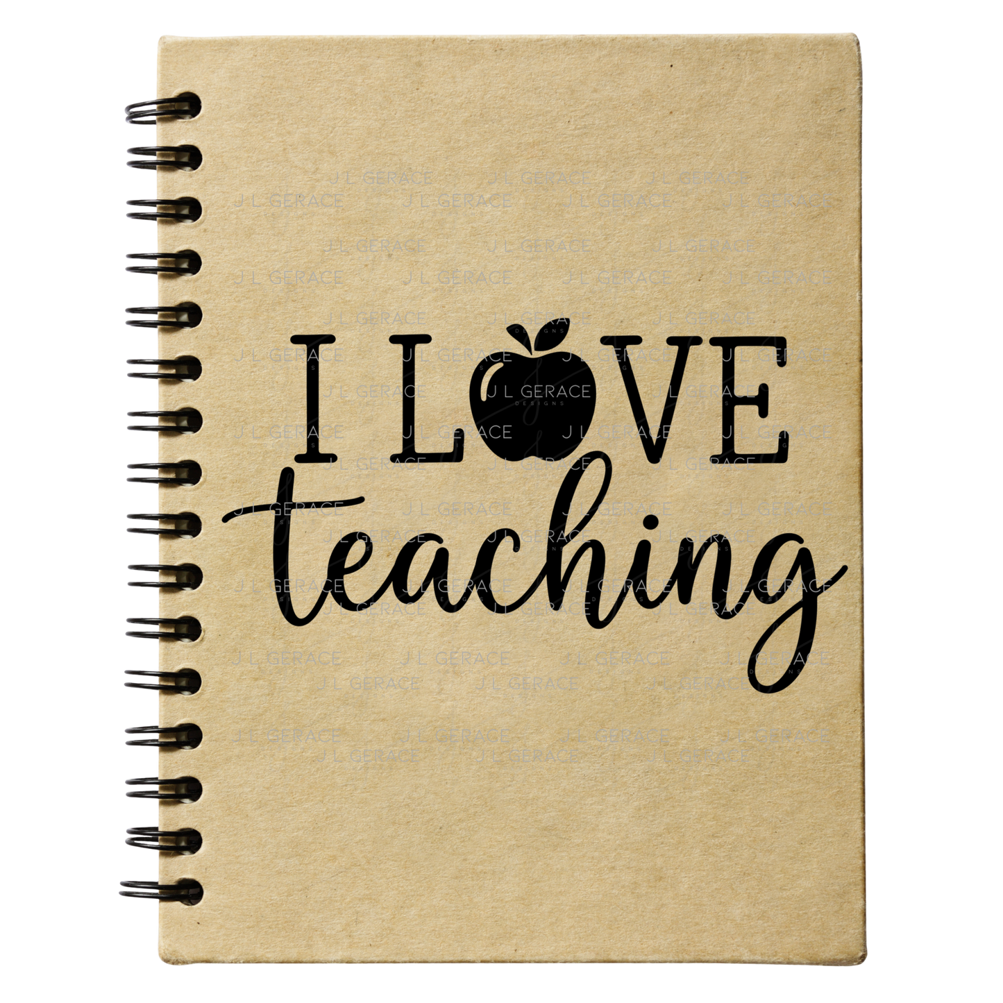 I Love Teaching Apple Teacher Colorful PNG (2 Colors)