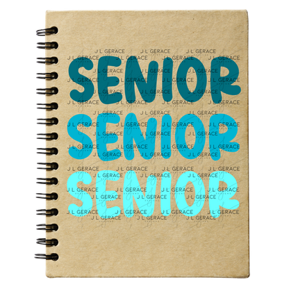 Senior PNG – Teal Gradient Graduation Lettering Design
