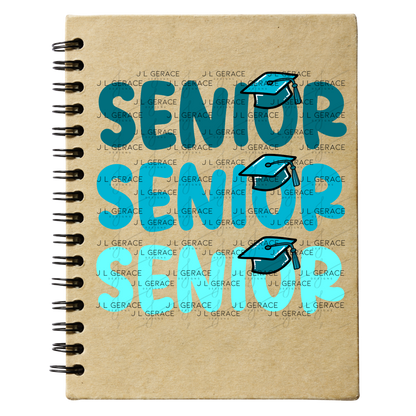 Senior PNG – Teal Graduation Cap Lettering Design