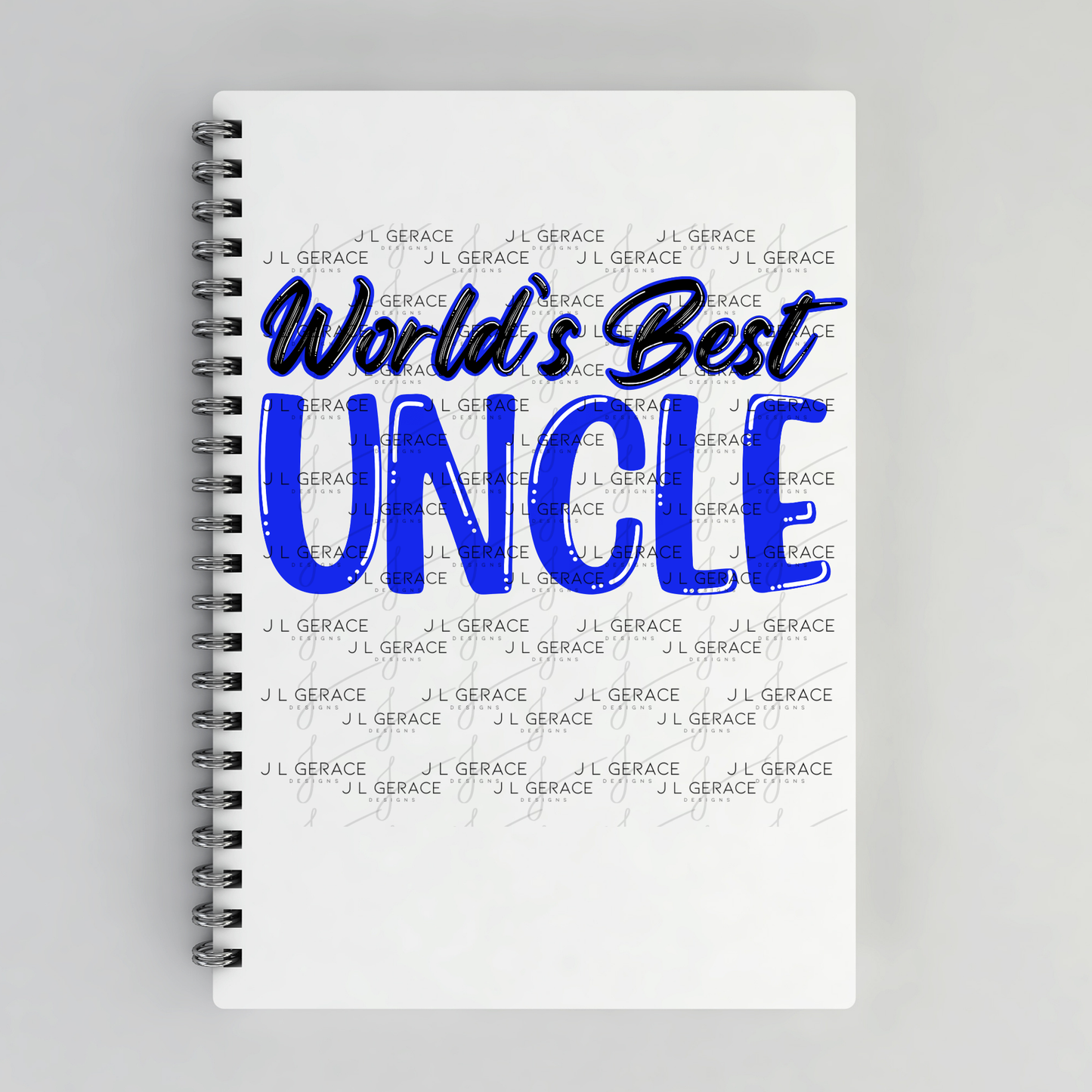 World’s Best Uncle PNG – Blue Glossy Typography Quote Design