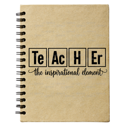 Teacher The Inspirational Element PNG (2 Colors)