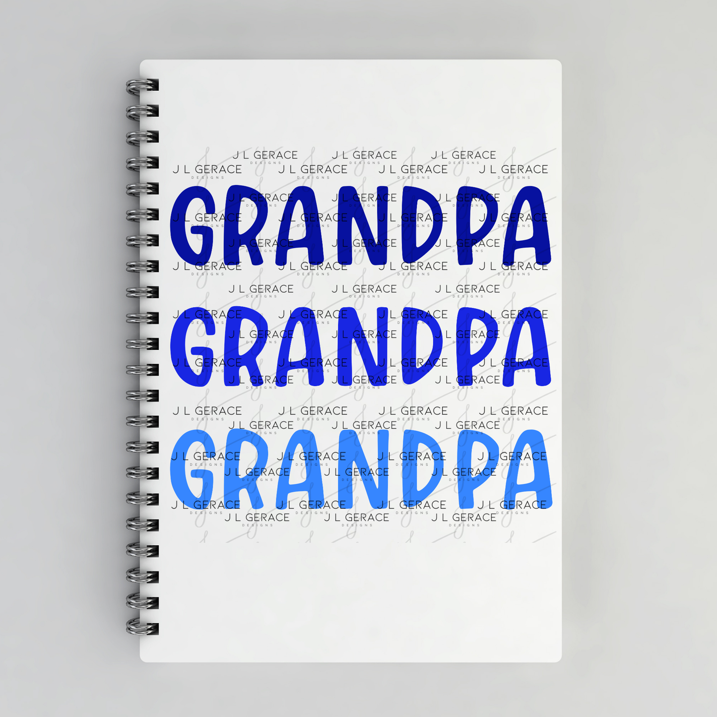 Grandpa PNG – Blue Gradient Typography Sublimation Design