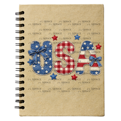 USA Chenille Patriotic PNG Design
