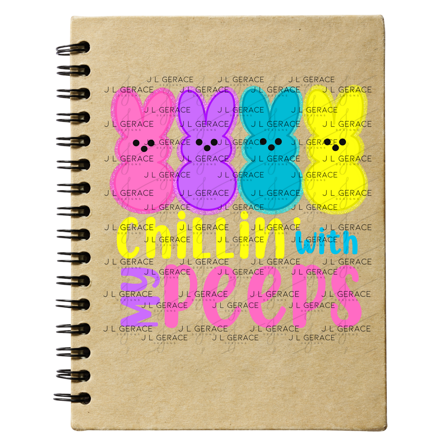 Chillin With My Peeps Bunnies PNG