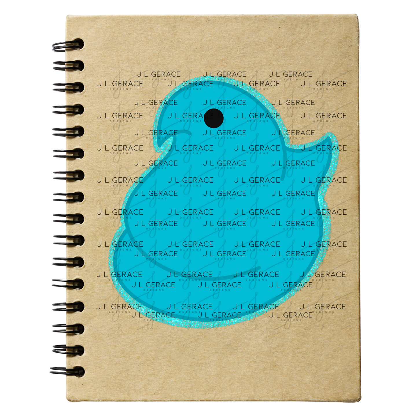 Blue Glitter Easter Peep Chick Clipart Sublimation PNG