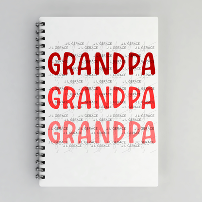 Grandpa PNG – Red Gradient Typography Sublimation Design