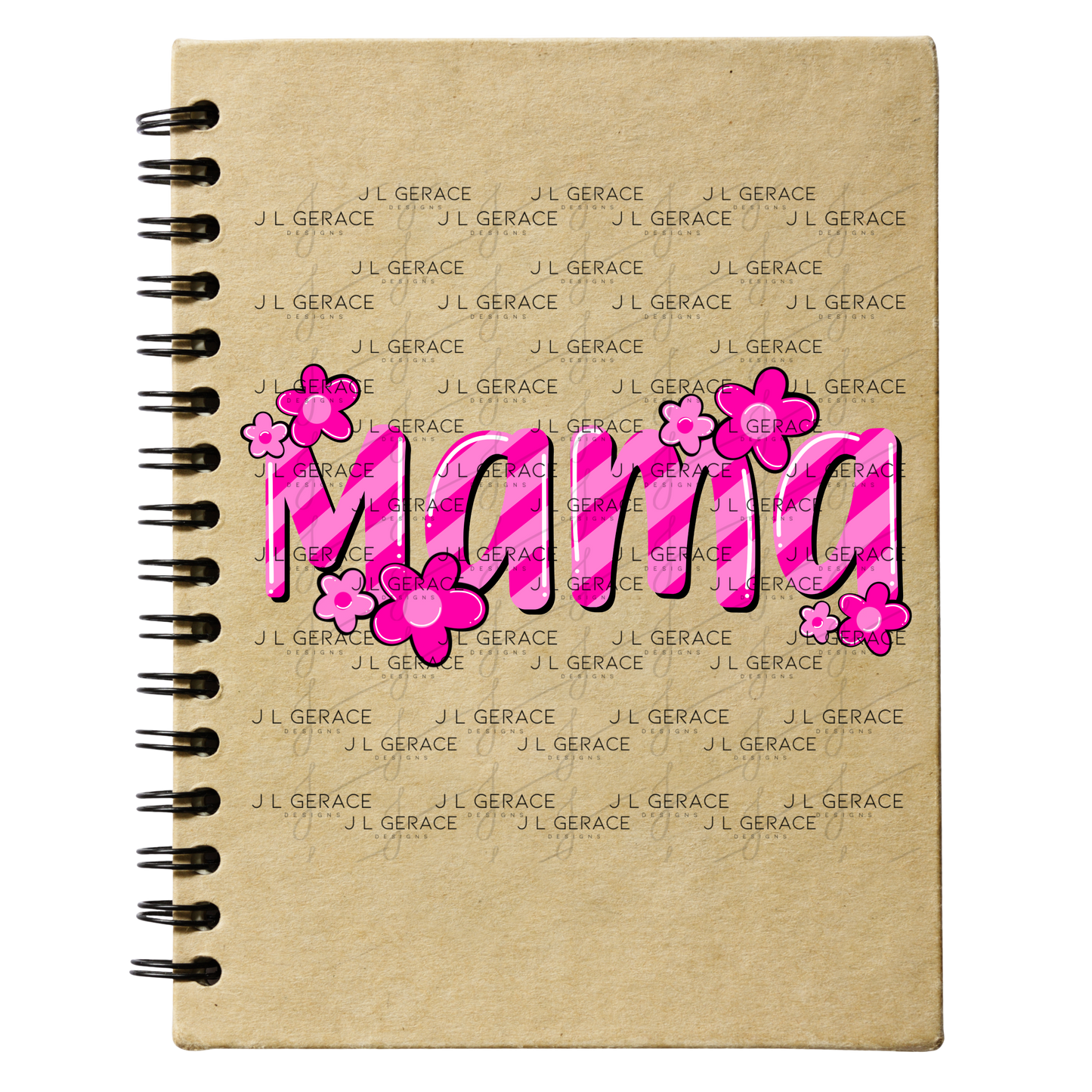Mama Daisy Floral Pink PNG Design