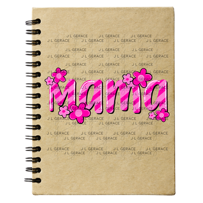 Mama Daisy Floral Pink PNG Design