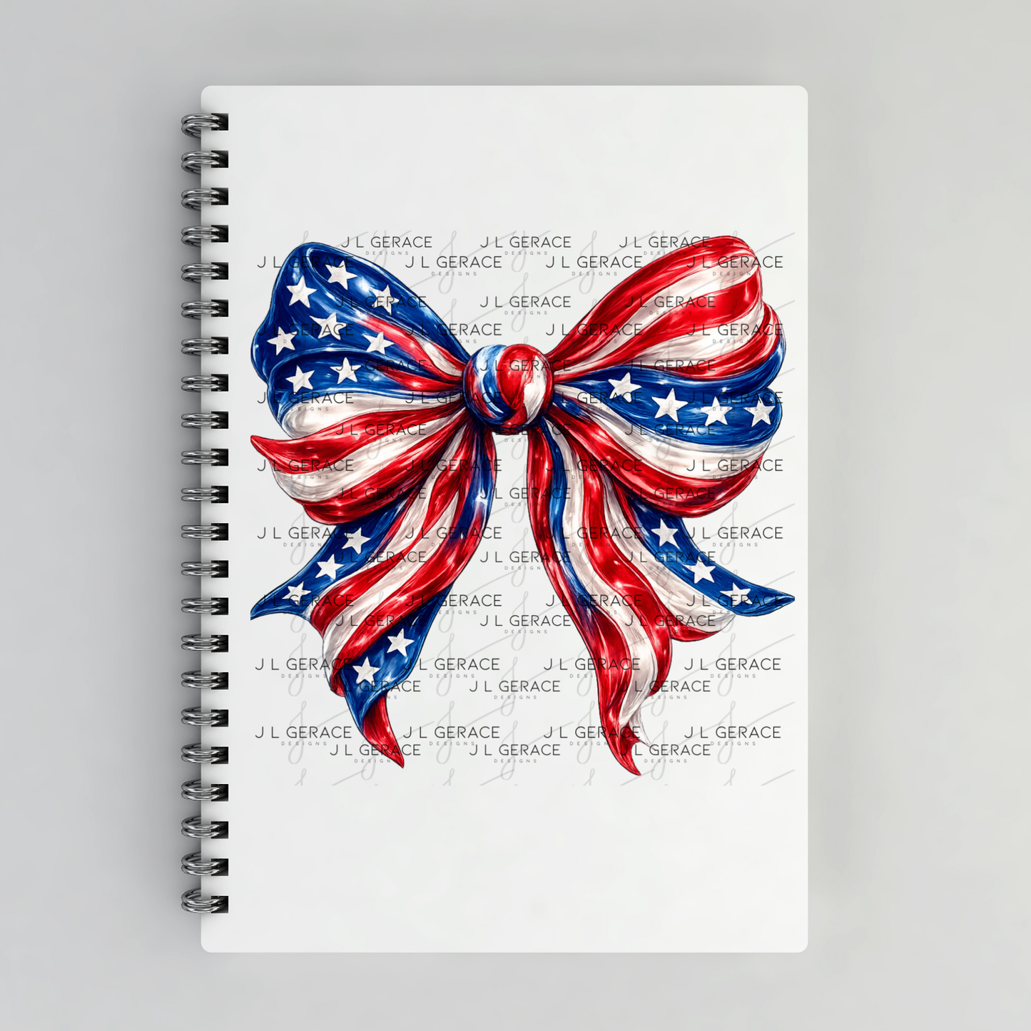 America Flag Bow Patriotic PNG Design