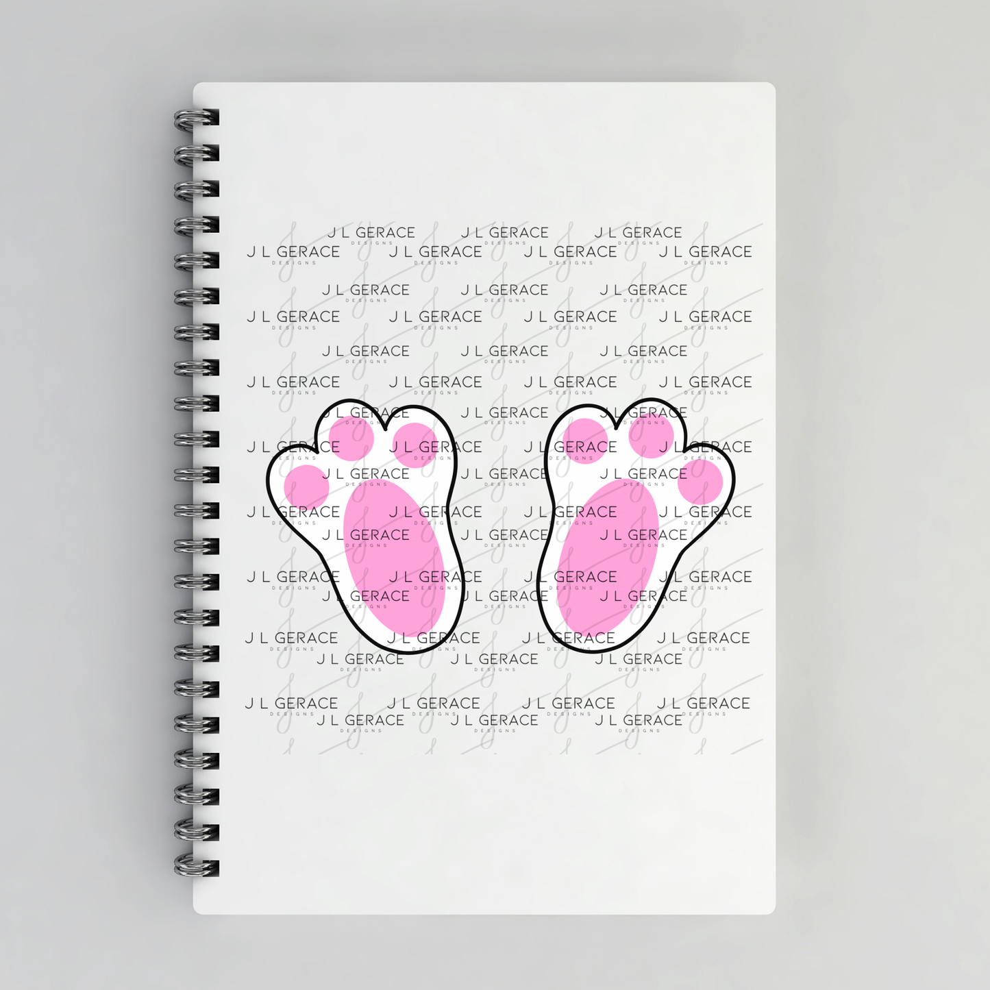 Easter Bunny Feet Black Outline PNG