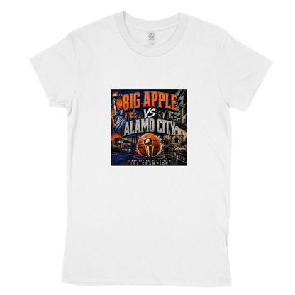 Big Apple vs Alamo City Basketball Championship PNG Design