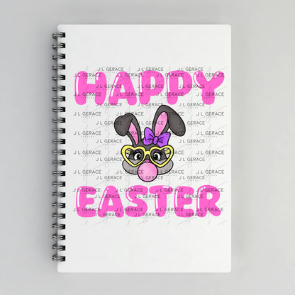 Happy Easter Bunny Glasses Bubblegum Clipart Sublimation PNG