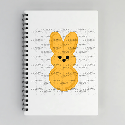 Orange Bunny Peep Easter Clipart Sublimation PNG