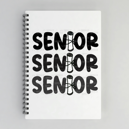 Senior PNG – Black Diploma Letter Graduation Design