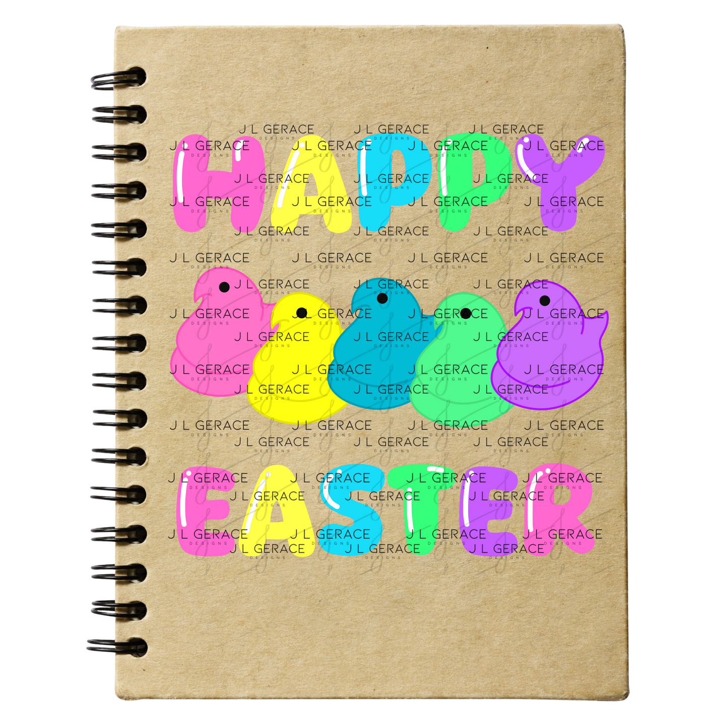 Happy Easter Chick Clipart Sublimation PNG Peeps Chick Colorful Design