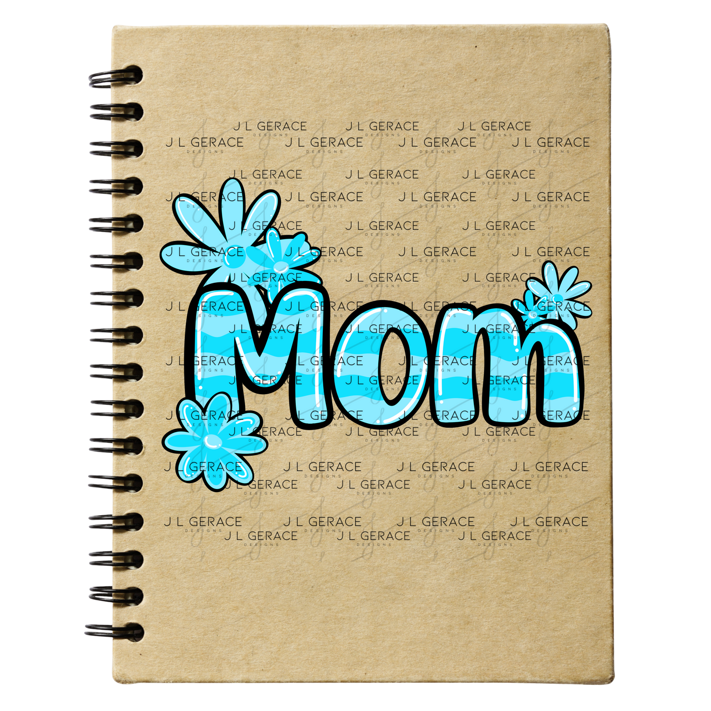 Mom Daisy Floral Blue PNG Design