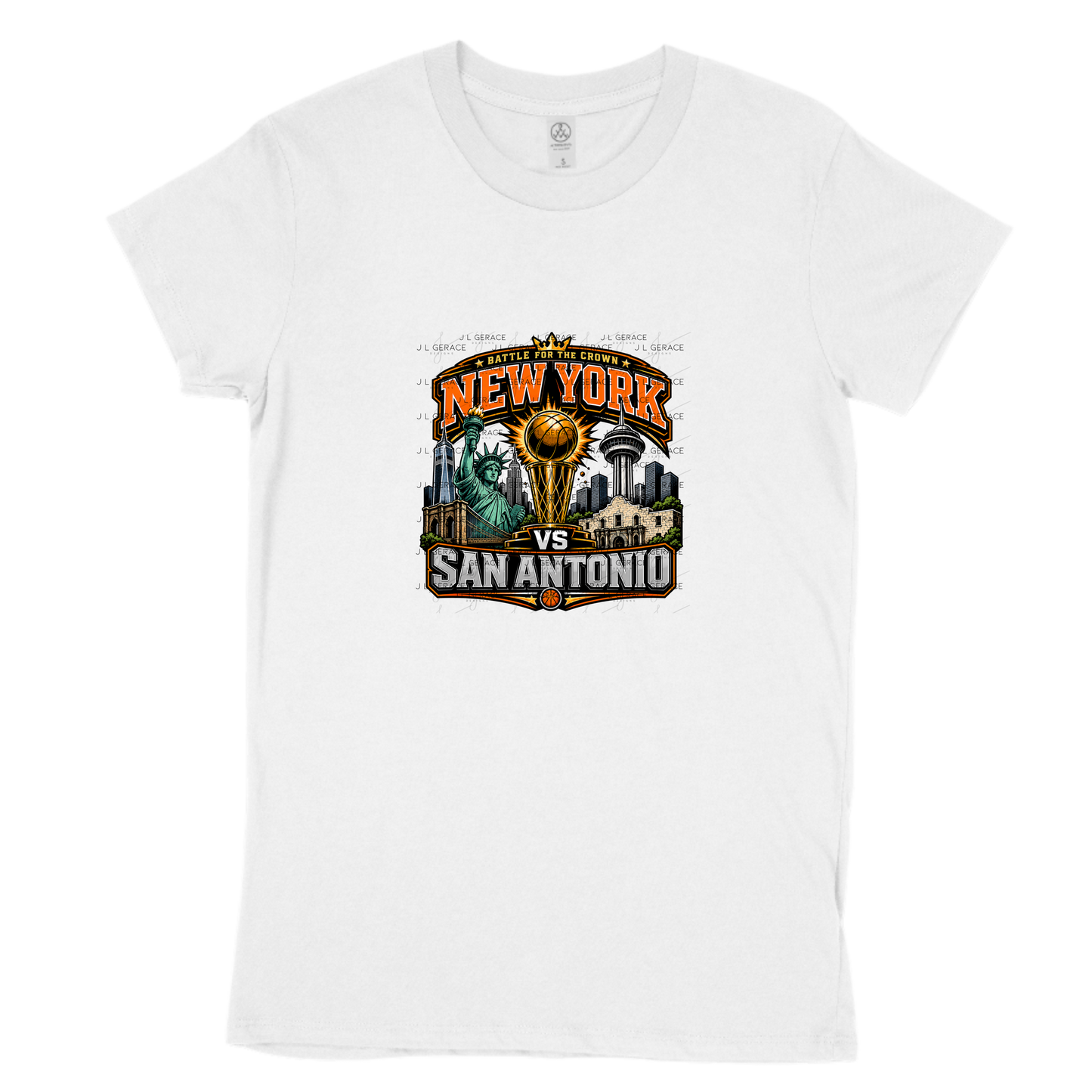 New York vs San Antonio Basketball Trophy PNG Design