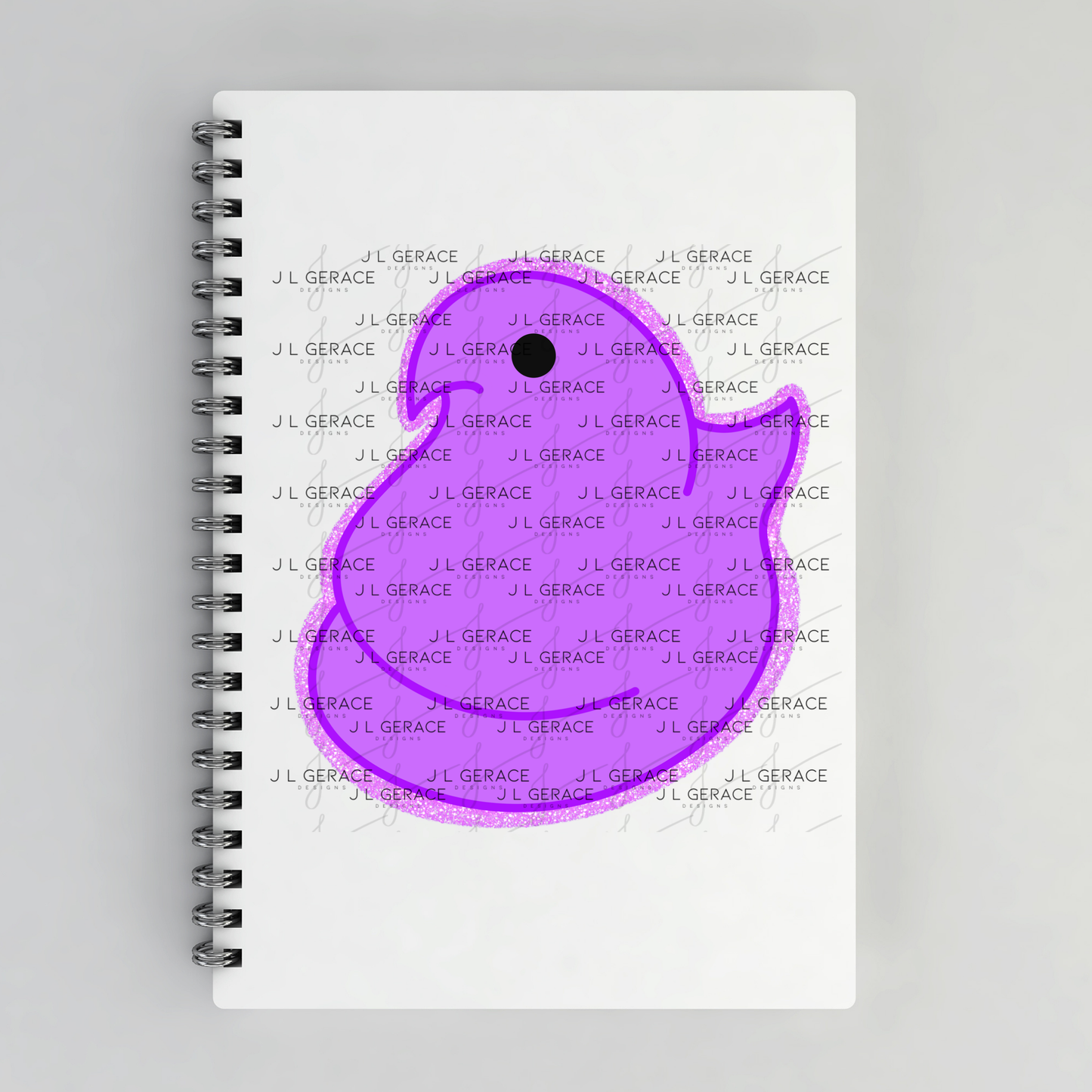 Purple Glitter Easter Peep Chick Clipart Sublimation PNG