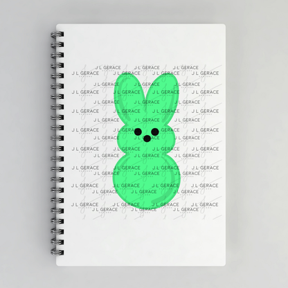 Green Bunny Peep Easter Clipart Sublimation PNG
