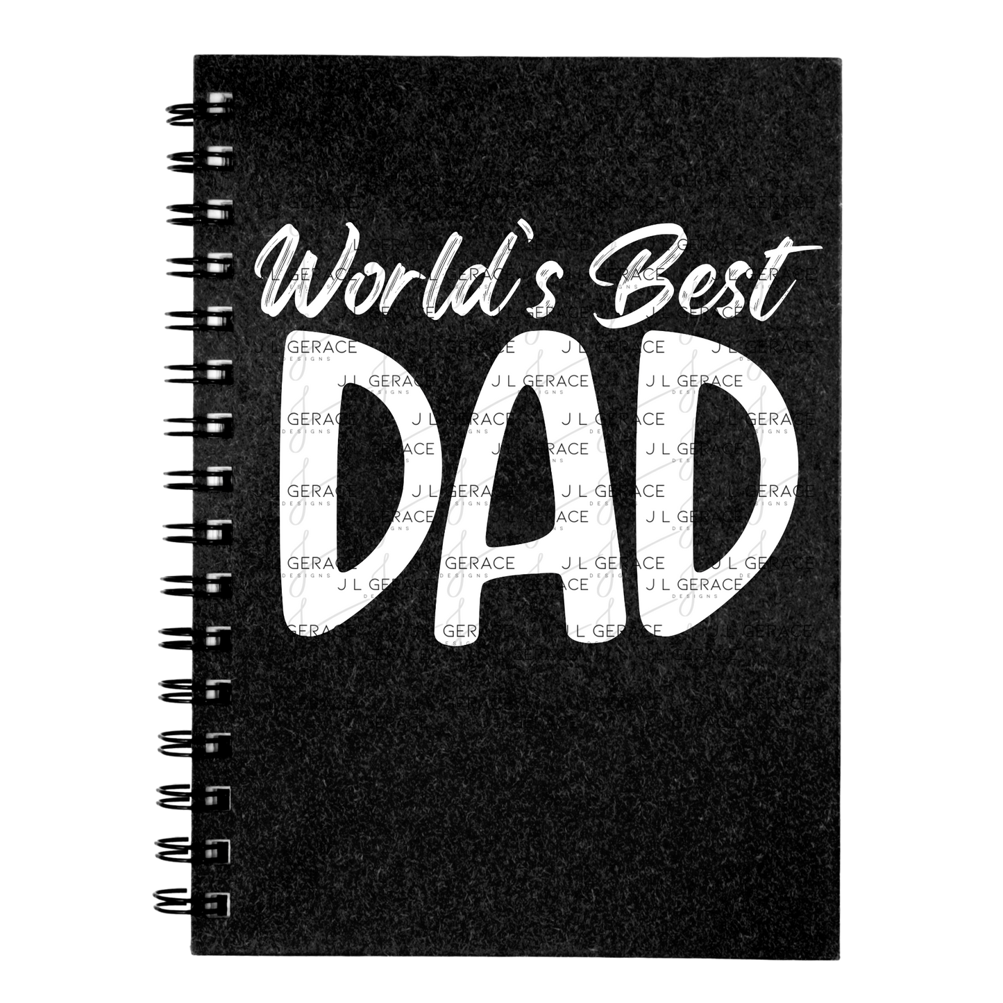 World’s Best Dad PNG – White Minimalist Typography Design for Father’s Day