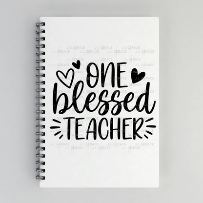 One Blessed Teacher PNG (2 Colors)