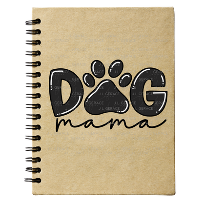 Dog Mama PNG – Black Paw Print Sublimation Design