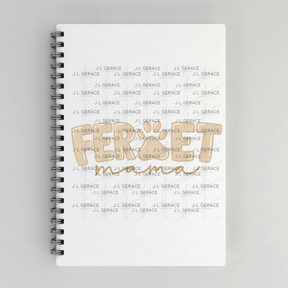 Ferret Mama PNG – Neutral Tan Paw Print Design for Pet Lovers