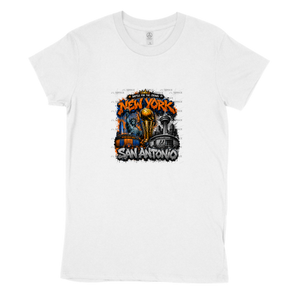 Graffiti New York vs San Antonio Basketball Finals PNG Design