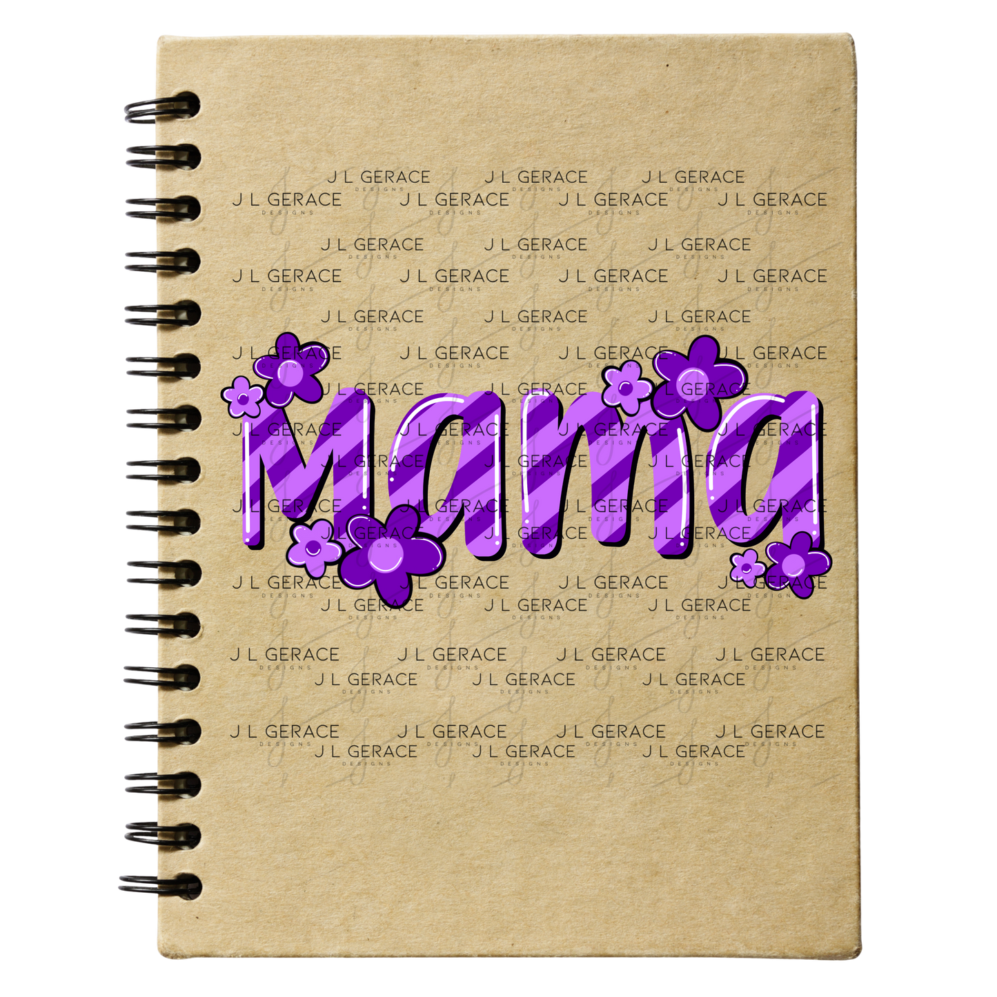 Mama Daisy Floral Purple PNG Design