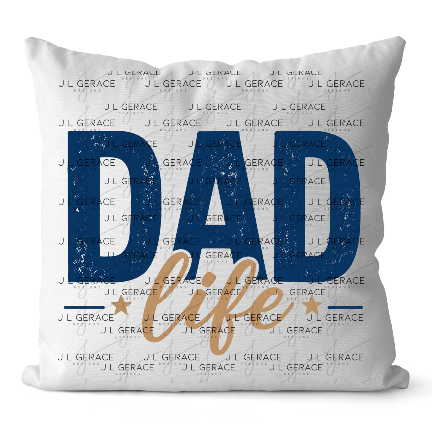 Dad Life PNG – Blue Vintage Typography Sublimation Design