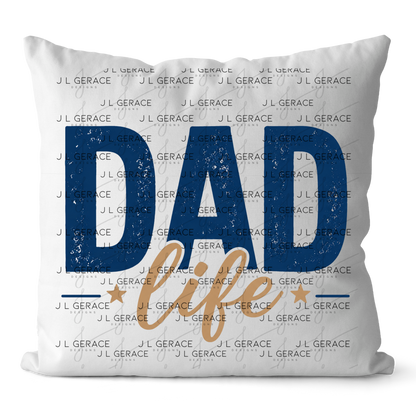Dad Life PNG – Blue Vintage Typography Sublimation Design