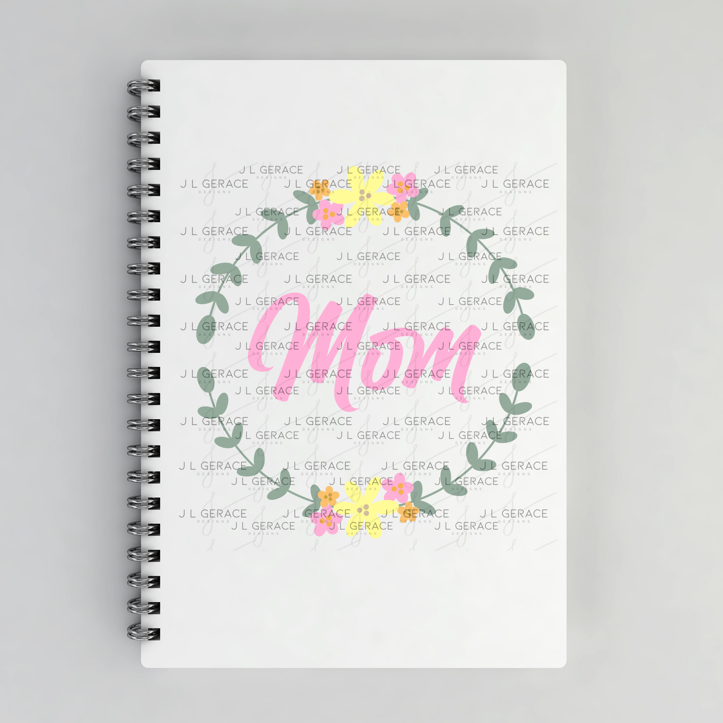 Mom Floral Wreath PNG Design
