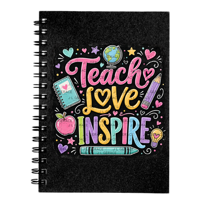 Teach Love Inspire Chalkboard Teacher PNG Digital Download