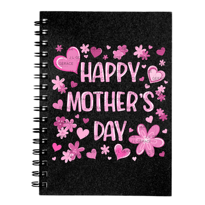 Happy Mothers Day PNG Clipart Sublimation PNG Soft Pink Floral Heart Design