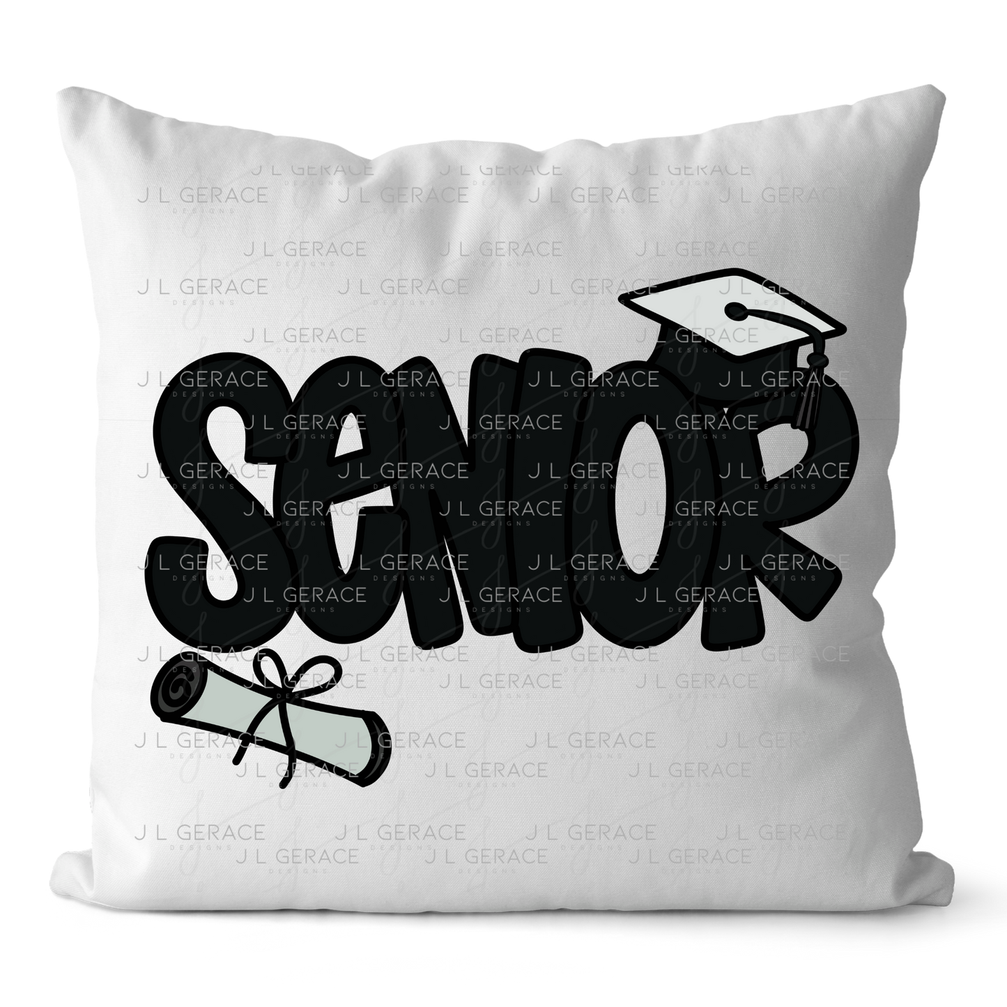 Senior PNG – Graduation Cap and Diploma Sublimation Design