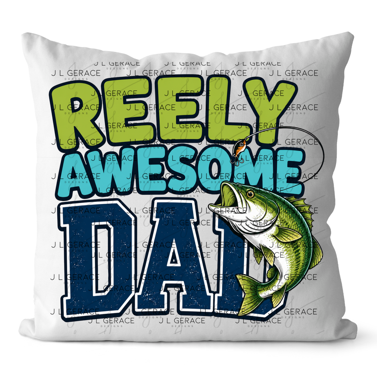 Reely Awesome Dad PNG – Bass Fishing Sublimation Design
