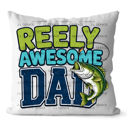 Reely Awesome Dad PNG – Bass Fishing Sublimation Design