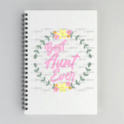 Best Aunt Ever PNG – Floral Wreath Script Sublimation Design