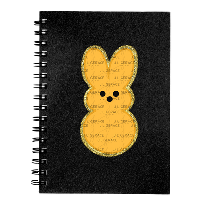 Orange Glitter Bunny Peep Easter Clipart Sublimation PNG