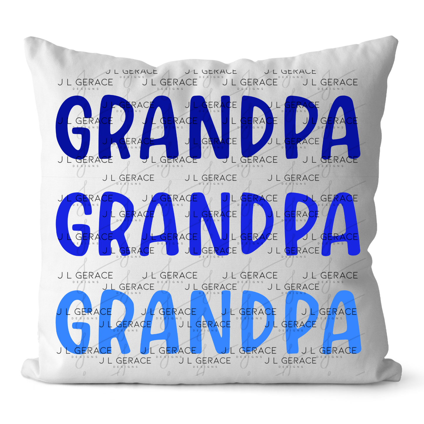 Grandpa PNG – Blue Gradient Typography Sublimation Design