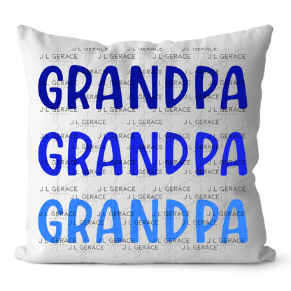 Grandpa PNG – Blue Gradient Typography Sublimation Design