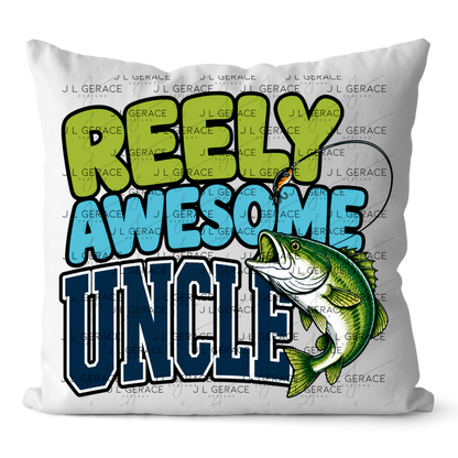 Reely Awesome Uncle PNG – Bass Fishing Sublimation Design