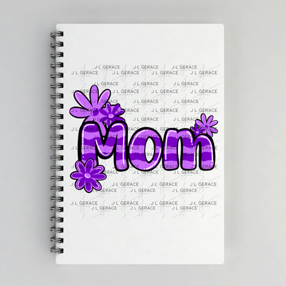 Mom Daisy Floral Purple PNG Design