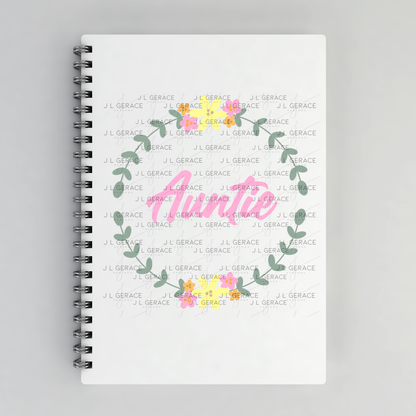 Auntie PNG – Floral Wreath Script Sublimation Design