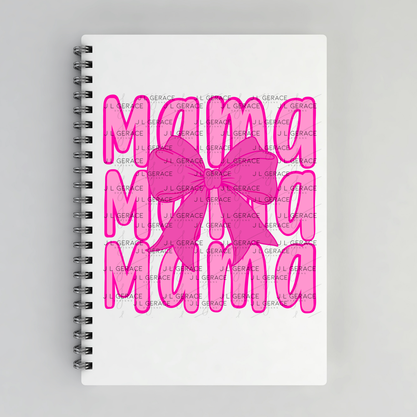 Mama Mama Mama PNG – Pink Bow Mothers Day Sublimation Design