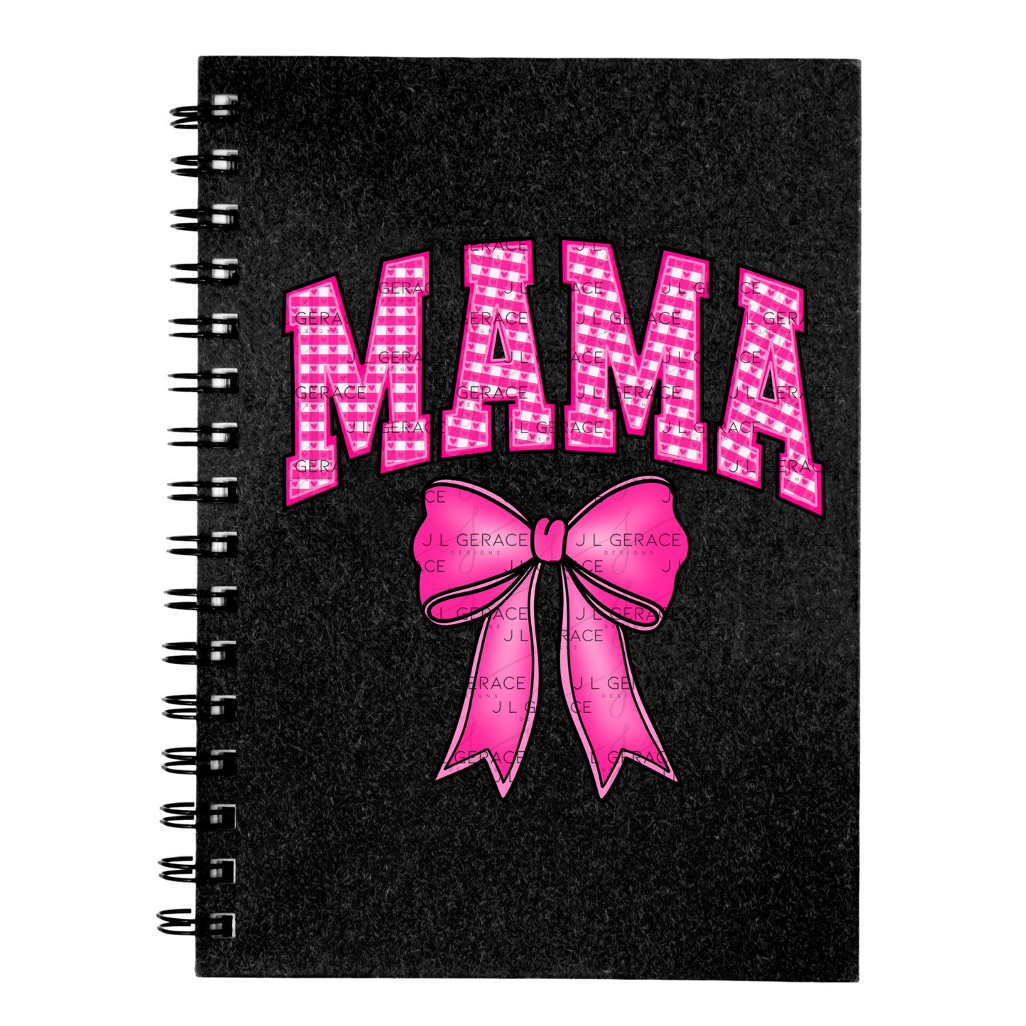 Mama Bow PNG – Pink Gingham Mothers Day Sublimation Design
