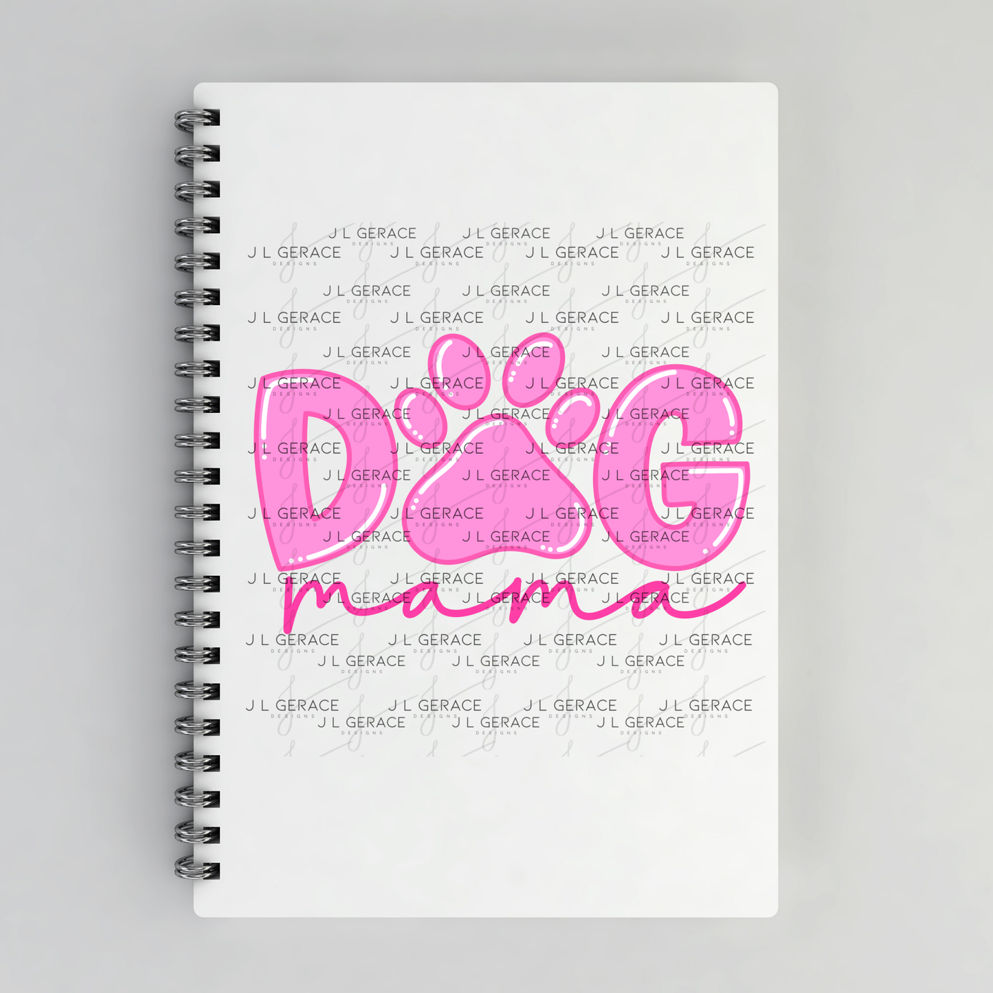 Dog Mama PNG – Pink Paw Print Mothers Day Sublimation Design