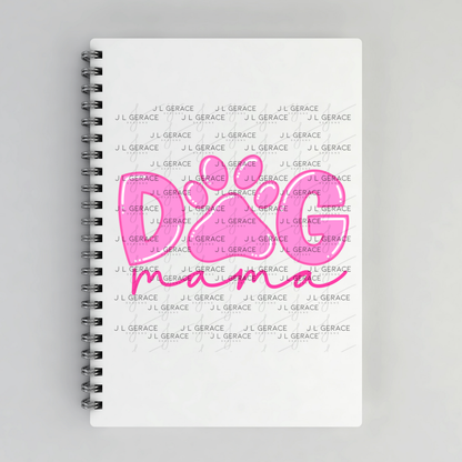 Dog Mama PNG – Pink Paw Print Mothers Day Sublimation Design