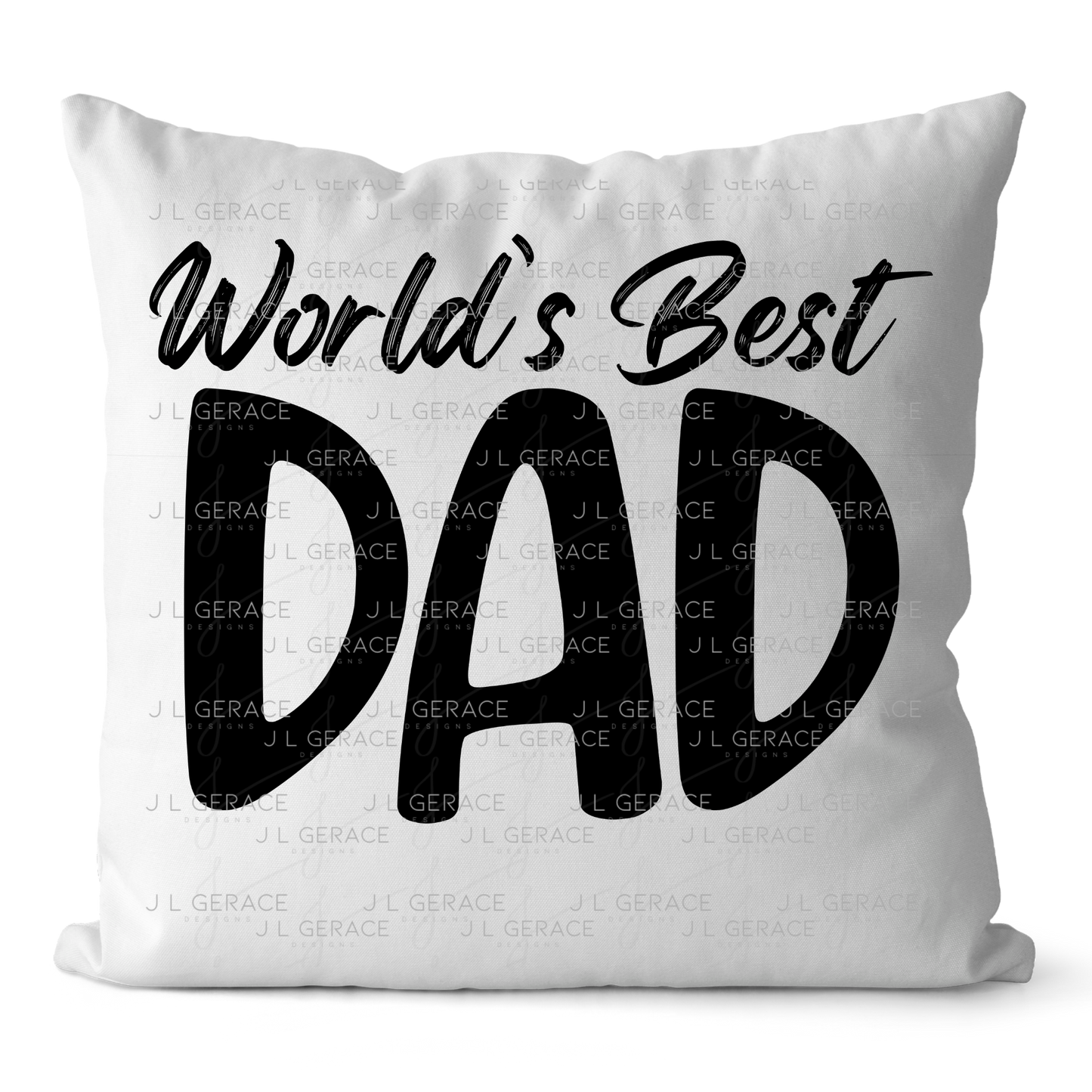 World’s Best Dad PNG – Black Typography Design for Father’s Day
